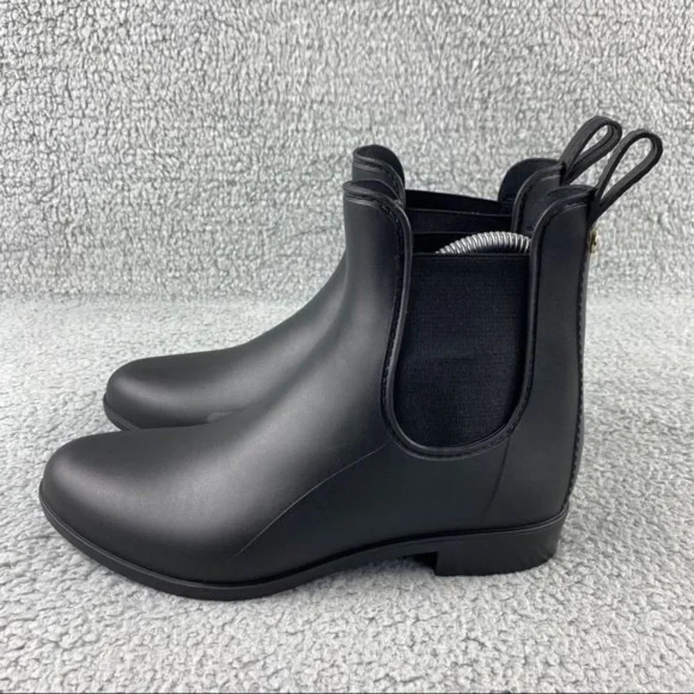 Sam edelman rain Boots Tinsley Black Slip‎ On Womens 7 W Elastic Sides Ankle - Picture 5 of 14